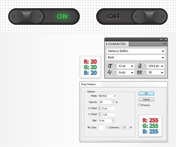How to Create a Set of Toggle Buttons in Adobe Illustrator | Envato Tuts+