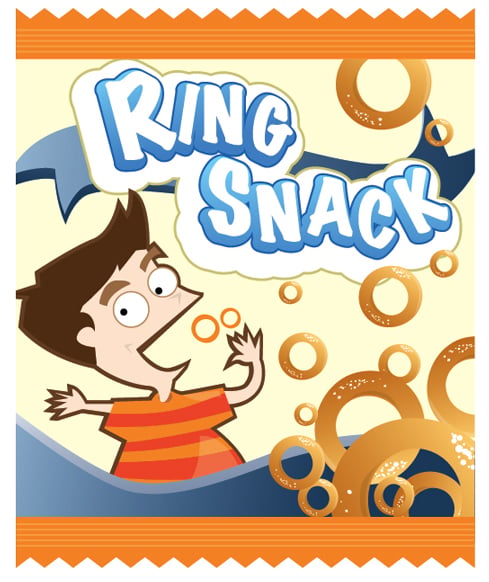 How to Turn a Client Approved Snack Label into a 3D Looking Snack Pack ...