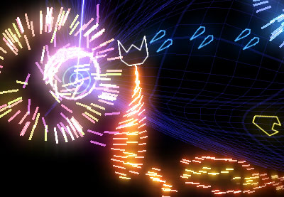 Geometry wars ios warping background grid